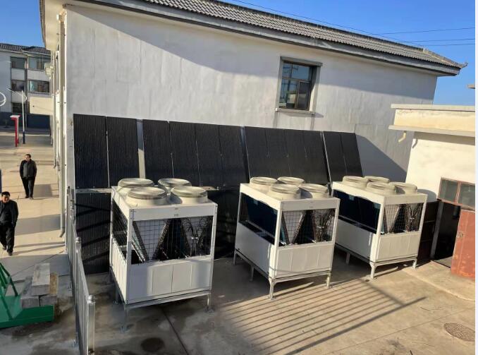 甘肅省某電管理局第五水管所3200平方光伏熱泵采暖